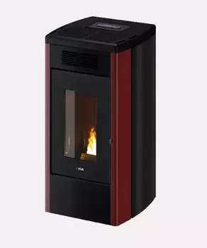 Poêle à granulés ATENA PLUS 14 - Acier Rouge - 14 kW